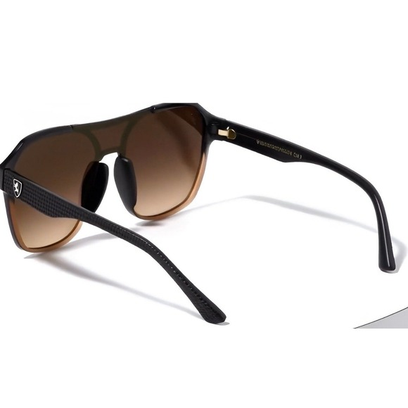 Sun Glasses Sporty Trendy Style Women Square Sunglasses Fashion Oversized Shield - Picture 7 of 9